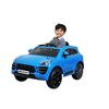 Masina electrica copii Porche Macan Turbo albastra, 12V, cu telecomanda pentru parinti