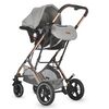 Carucior ultracompact 3in1 Coccolle Ravello Moonlit grey, Culoare: Gri