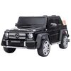 Masinuta electrica Chipolino SUV Mercedes Maybach G650 black cu scaun din piele si roti EVA, Culoare: Negru