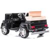 Masinuta electrica Chipolino SUV Mercedes Maybach G650 black cu scaun din piele si roti EVA, Culoare: Negru