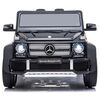 Masinuta electrica Chipolino SUV Mercedes Maybach G650 black cu scaun din piele si roti EVA, Culoare: Negru