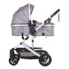 Carucior Chipolino Estelle 2 in 1 glacier, Culoare: Gri