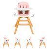 Scaun de masa 3 in 1 Juju Eat&Twist, Roz, Culoare: Roz