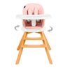 Scaun de masa 3 in 1 Juju Eat&Twist, Roz, Culoare: Roz