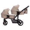 Carucior 3 in 1 Gemeni Bebetto 42 PRO 2023, Culoare: Bej