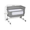 BabyGo – Patut co-sleeper 2 in 1 Together Grey