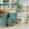 Babymoov - Robot multifunctional Nutribaby Glass 4 in 1 din sticla si otel inoxidabil