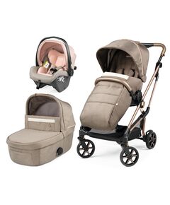 Carucior 3 in 1 Peg Perego Vivace, SLK, 0 - 22 kg, Mon Amour, Bej / Roz