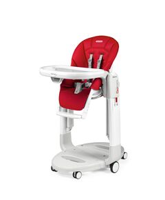 Scaun de masa 3 in 1 Peg Perego Tatamia Follow Me, 0-15 Kg, Fragola, Visiniu