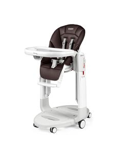 Scaun de masa 3 in 1 Peg Perego Tatamia Follow Me, 0-15 Kg, Cacao, Maro