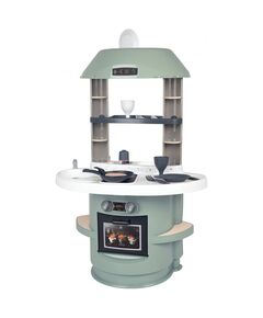 Bucatarie Smoby Nova verde cu accesorii