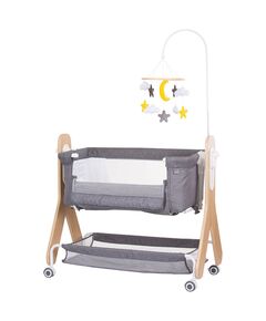 Patut Co-Sleeper Chipolino Heart 2 Heart graphite, Culoare: Gri
