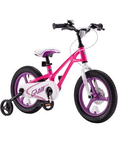 Bicicleta Copii 4-6 ani Galaxy G1601C 16", Roz/Alb, Culoare: Roz/Alb