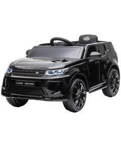 Masinuta electrica Chipolino SUV Land Rover Discovery cu scaun din piele si roti EVA black, Culoare: Negru