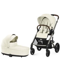 Carucior Balios S Lux Cybex 2 in 1 TPE, Seashell Beige, Culoare: Crem