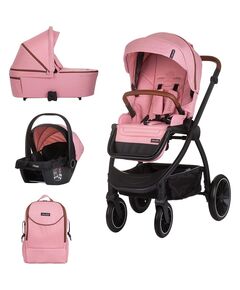 Carucior Chipolino Prestige 3 in 1 marshmallow, Culoare: Roz