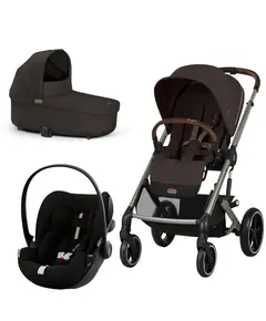 Carucior Cybex, Balios S Lux 3 in 1 TPE, Chocolate Brown, Culoare: Maro