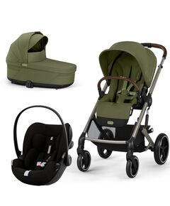Carucior Cybex, Balios S Lux 3 in 1 TPE, Moss Green, Culoare: Verde