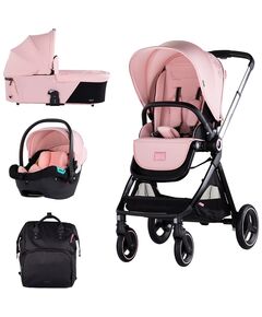 Carucior Chipolino Elite 3 in 1 pink marshmallow, Culoare: Roz