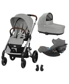 Carucior Cybex, Balios S Lux 3 in 1 SLV, Stone Grey, Culoare: Grey