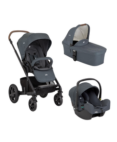 Joie - Carucior pentru copii multifunctional 3 in 1 Chrome Dlx Moonlight (Carucior Chrome DLX + Landou Moonlight + Scoica i-Snug Moonlight)