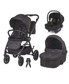 Carucior modular 2in1 Coccolle Serry Jet black+ Scoica auto iSize Coccolle Knox Black
