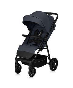 Carucior sport, Lionelo, Iva, Sustine 22 kg, 6 luni+, Capotina mare, Impermeabila, Protectie SPF 50+, 3 pozitii inclinare spatar, 8 pozitii inclinare suport picioare, 5 pozitii reglare maner, Include plasa de tantari si suport pentru biberon, Gri, Culoare: Gri