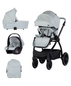 Carucior Chipolino Prestige 3 in 1 matcha, Culoare: Gri deschis