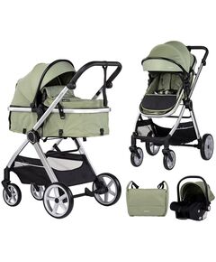 Carucior Chipolino Vista 3 in 1 basil, Culoare: Verde