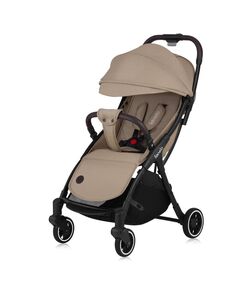Carucior sport, Lionelo, Julie One, De la nastere, Greutate redusa, Cu accesorii, Cadru din aluminiu, 0-22 kg, Pliere compacta pentru avion, Conform cu standardele europene de securitate EN1888-1 si EN1888-2, Bej