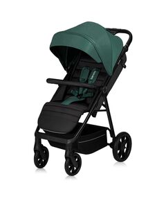 Carucior sport, Lionelo, Mira, Maner reglabil in 5 pozitii, Spatar si suport de picioare reglabile, Plasa de tantari si suport biberon incluse, Pana la 22 kg, 6 luni+, Conform cu EN1888-1, EN1888-2, Testare SGS, Verde, Culoare: Verde