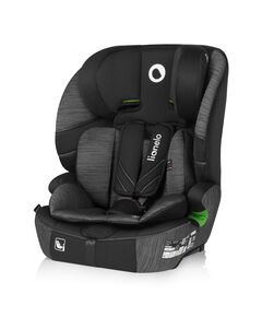 Scaun auto i-Size, Lionelo, Levi Fix, 76 - 150 cm, 1/2/3, ISOFIX + Top Tether, Tetiera reglabila in 10 pozitii, Insertie ergonomica Dri-Seat, Tapiterie lavabila, Testat la impact, Baza lata, Cotiere practice, Conform cu R129, Gri, Culoare: Gri