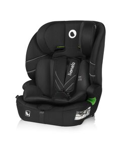 Scaun auto i-Size, Lionelo, Levi Fix, 76 - 150 cm, 1/2/3, ISOFIX + Top Tether, Tetiera reglabila in 10 pozitii, Insertie ergonomica Dri-Seat, Tapiterie lavabila, Testat la impact, Baza lata, Cotiere practice, Conform cu R129, Negru, Culoare: Negru