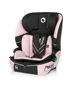 Scaun auto i-Size, Lionelo, Levi Fix, 76 - 150 cm, 1/2/3, ISOFIX + Top Tether, Tetiera reglabila in 10 pozitii, Insertie ergonomica Dri-Seat, Tapiterie lavabila, Testat la impact, Baza lata, Cotiere practice, Conform cu R129, Roz, Culoare: Roz
