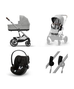 Carucior Cybex, Balios S Lux 3 in 1 SLV B, Stone Grey, Culoare: Gri