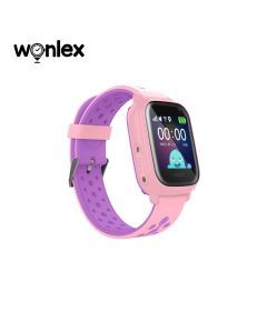 Ceas smartwatch GPS copii Wonlex KT04, Roz, Culoare: Roz