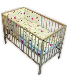 Lenjerie patut Hubners Kitty Floricele 4 piese crem