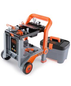 Masa de lucru Smoby Black & Decker 3 in 1 cu trusa de accesorii