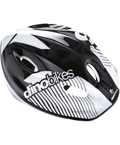Casca de protectie Dino Bikes alb si gri