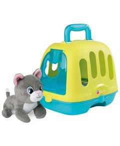 Set Smoby Veterinary Case, trusa veterinar cu pisica, cusca de transport si accesorii