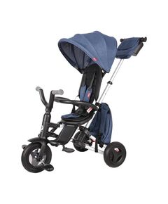 Tricicleta ultrapliabila Qplay Nova Rubber albastru inchis, Culoare: Albastru Inchis