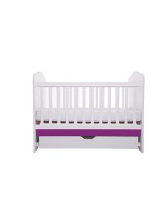 Patut VESSANTI Como cu sertar - Alb cu Violet