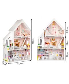 Casuta de papusi din lemn XXL Ecotoys 4127