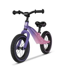 Lionelo - Bicicleta usoara Bart Air, Fara pedale, Cu roti gonflabile, Cu cadru din magneziu, Cu ghidon si sa reglabile, Greutate 3.8 Kg, 12 inch, Conform cu standardul european de securitate EN71, Pink Violet