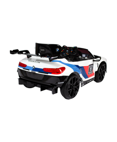 Masina electrica copii BMW M8 GTE Racing, 12V, cu telecomanda pentru parinti