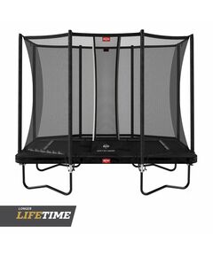 Trambulina Berg Ultim Favorit regular Gri cu plasa Comfort 280x190