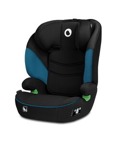 Lionelo - Scaun auto Lars i-Size, Cu tetiera reglabila in 10 pozitii, Cu pozitionare spre sensul de mers, 15-36 Kg, 100-150 cm, Conform cu standardul european de securitate ECE R129/03, Negru/Albastru