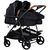 Carucior gemeni Chipolino Duo Smart 2 in 1 blackberry, Culoare: Negru
