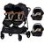 Carucior gemeni Chipolino Duo Smart 3 in 1 blackberry, Culoare: Negru