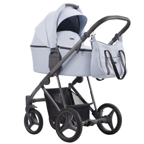 Carucior 3 in 1 Bebetto Flavio, Culoare: Gri deschis